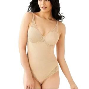 Maidenform Built In Bra Body Shaper Nude/Beige Size 36C NWT Style M6552
